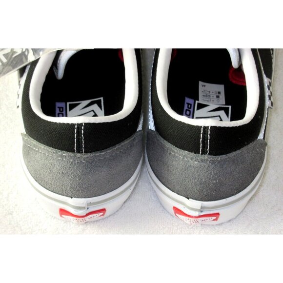 Vans Men's Skate Old Skool Reflective Black Grey Canvas Suede shoes Size 8 NIB - Picture 5 of 5